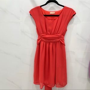 Coral Orange Dress